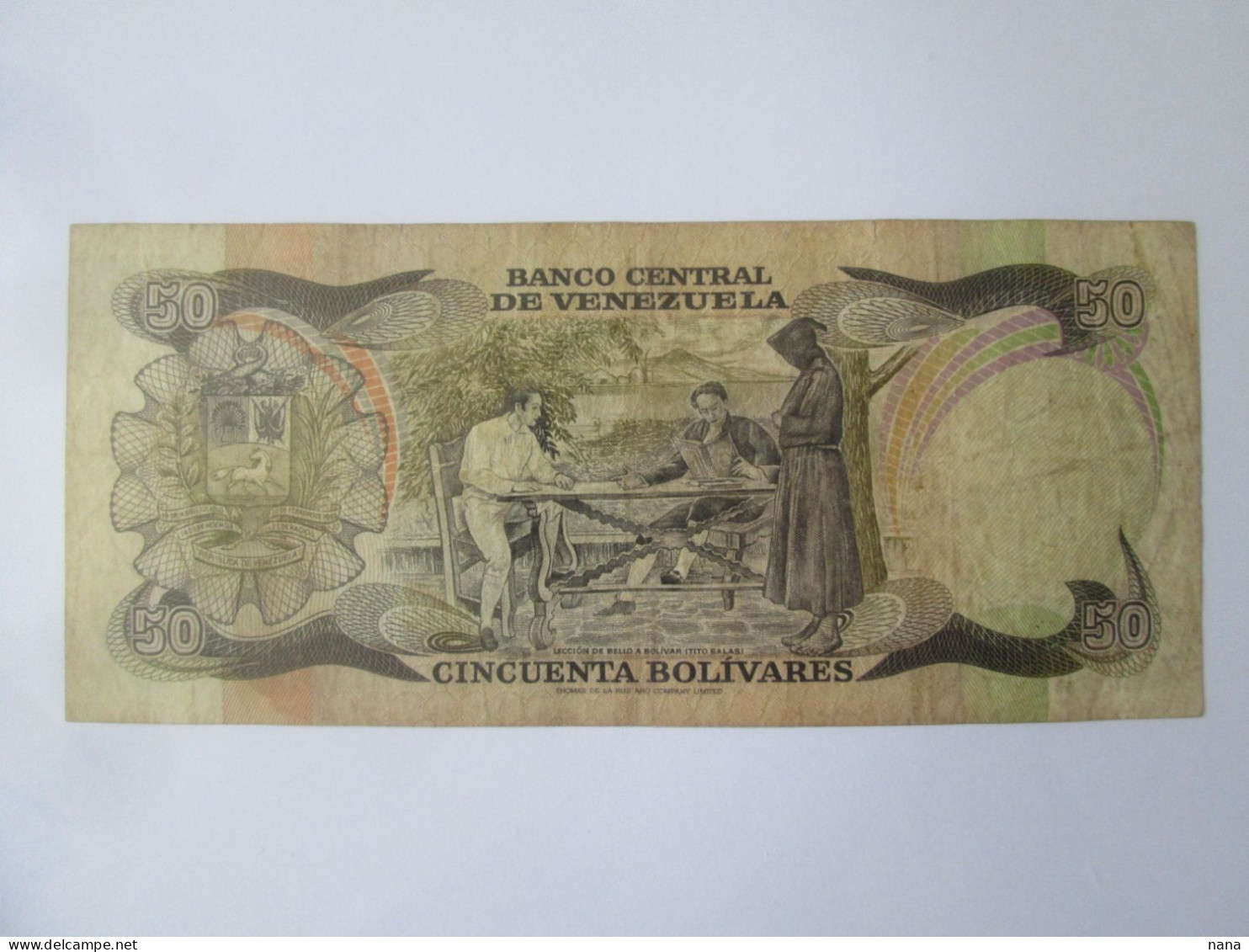 Venezuela 50 Bolivares 1981 Banknote See Pictures - Venezuela