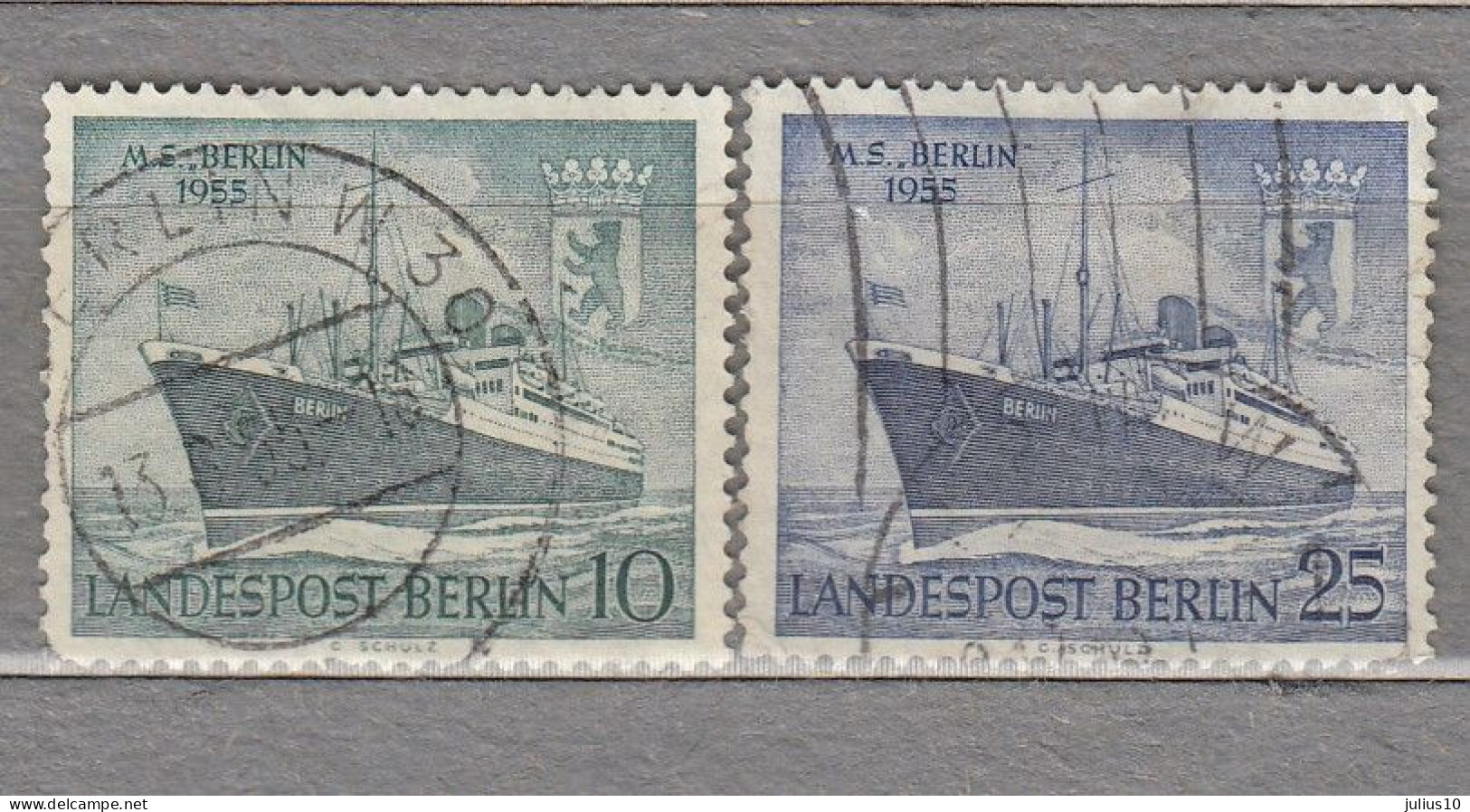 GERMANY BERLIN 1955 Used (o) Mi 126-127 #33977 - Used Stamps