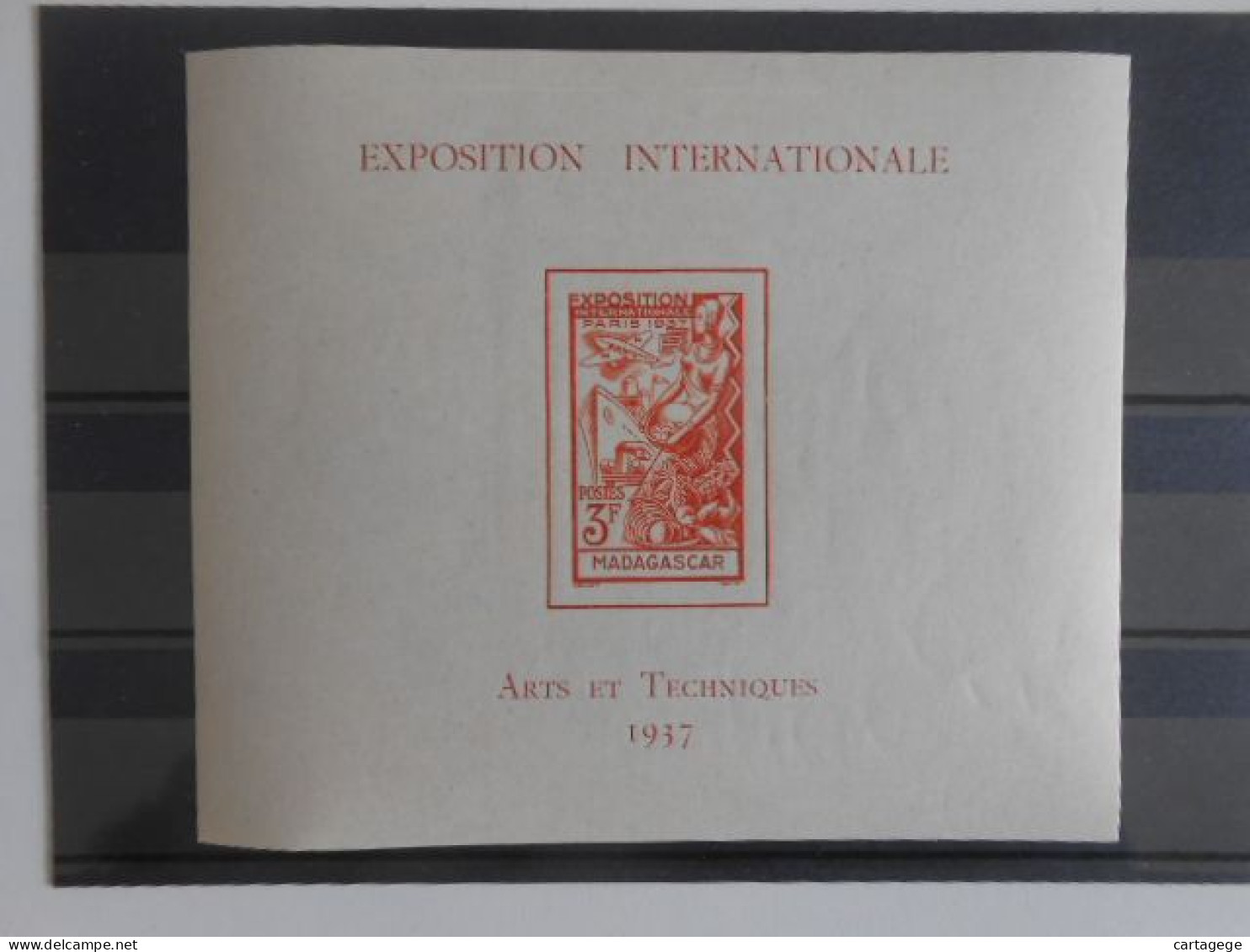 MADAGASCAR YT BF 1 EXPOSITION INTERNATIONALE DE 1937** - Autres & Non Classés