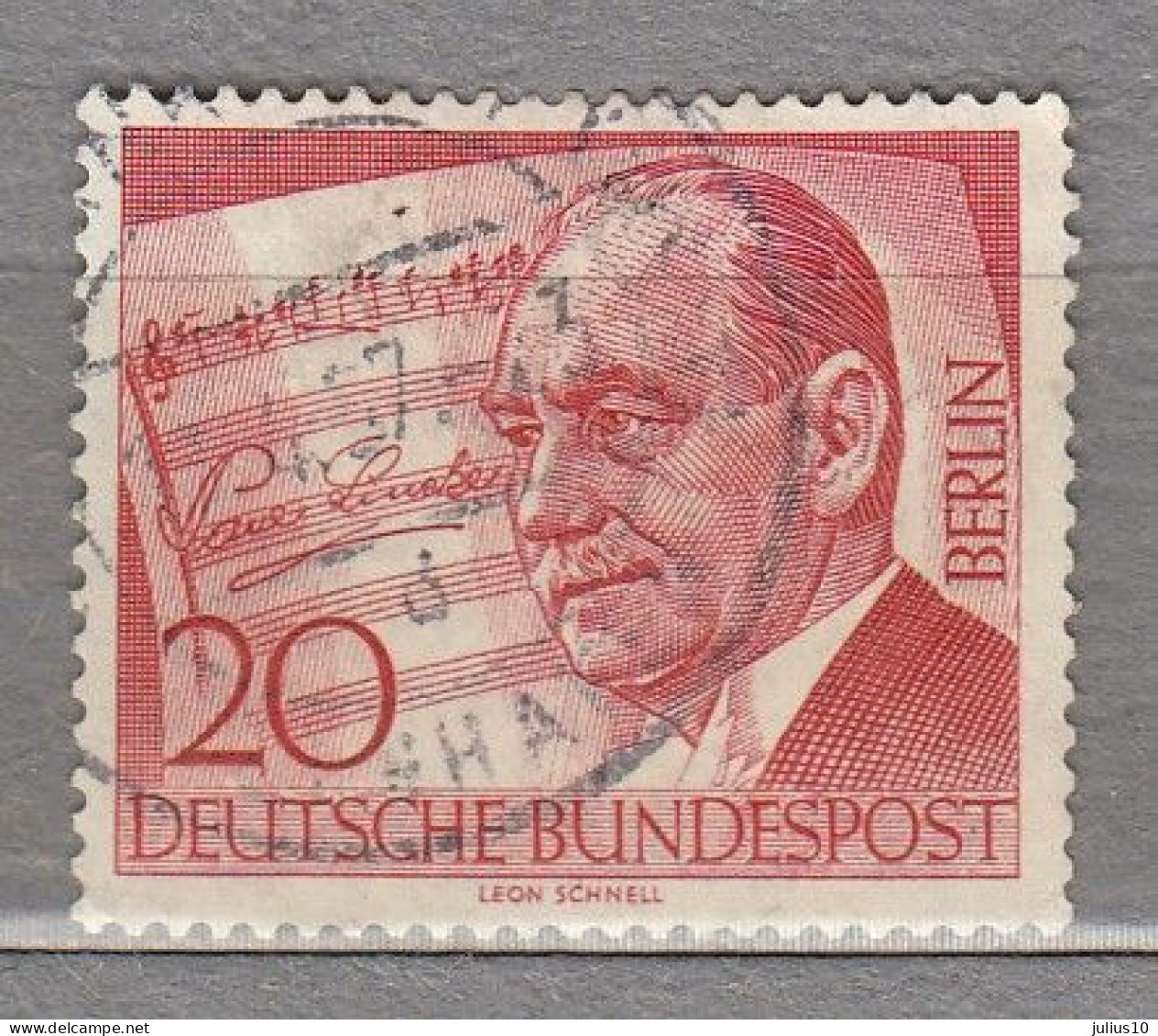 GERMANY BERLIN 1956 Used (o) Mi 156 #33983 - Used Stamps