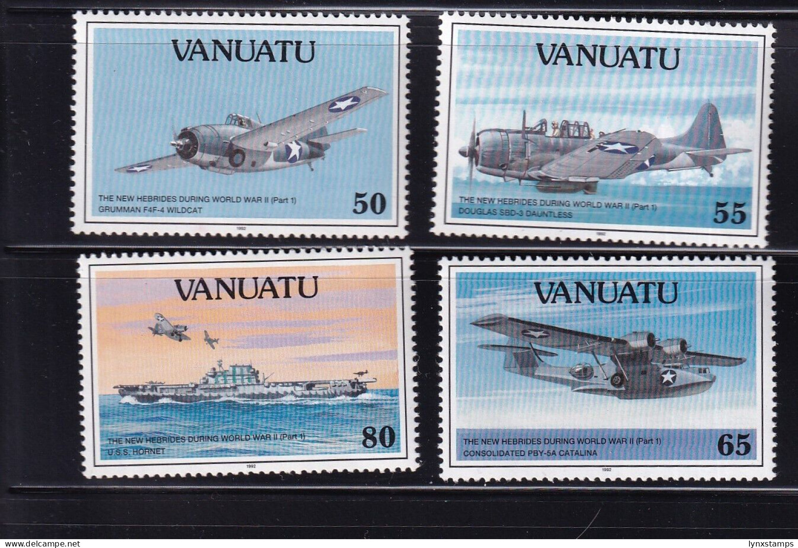 LI05 Vanuatu 1992 The 50th Anniversary Of The Outbreak Of The Pacific War - Vanuatu (1980-...)