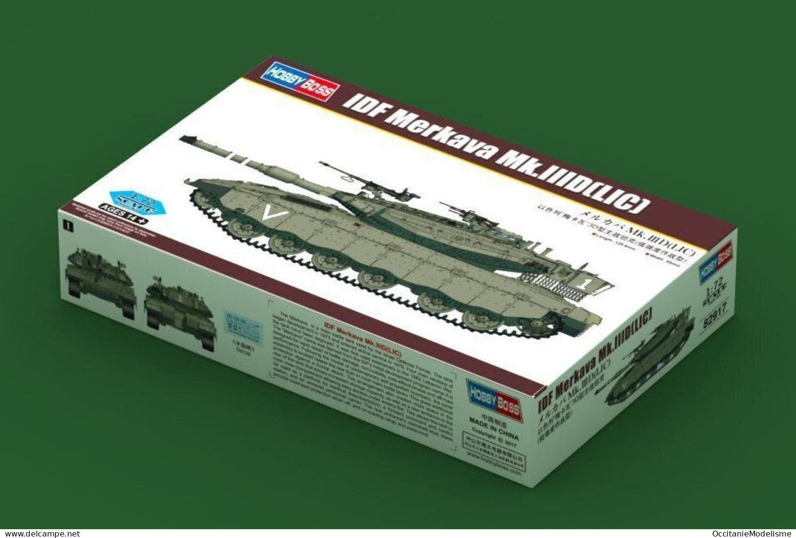 HobbyBoss - Char IDF Merkava Mk.IIID (LIC) Tank Maquette Kit Plastique Réf. 82917 Neuf NBO 1/72 - Military Vehicles