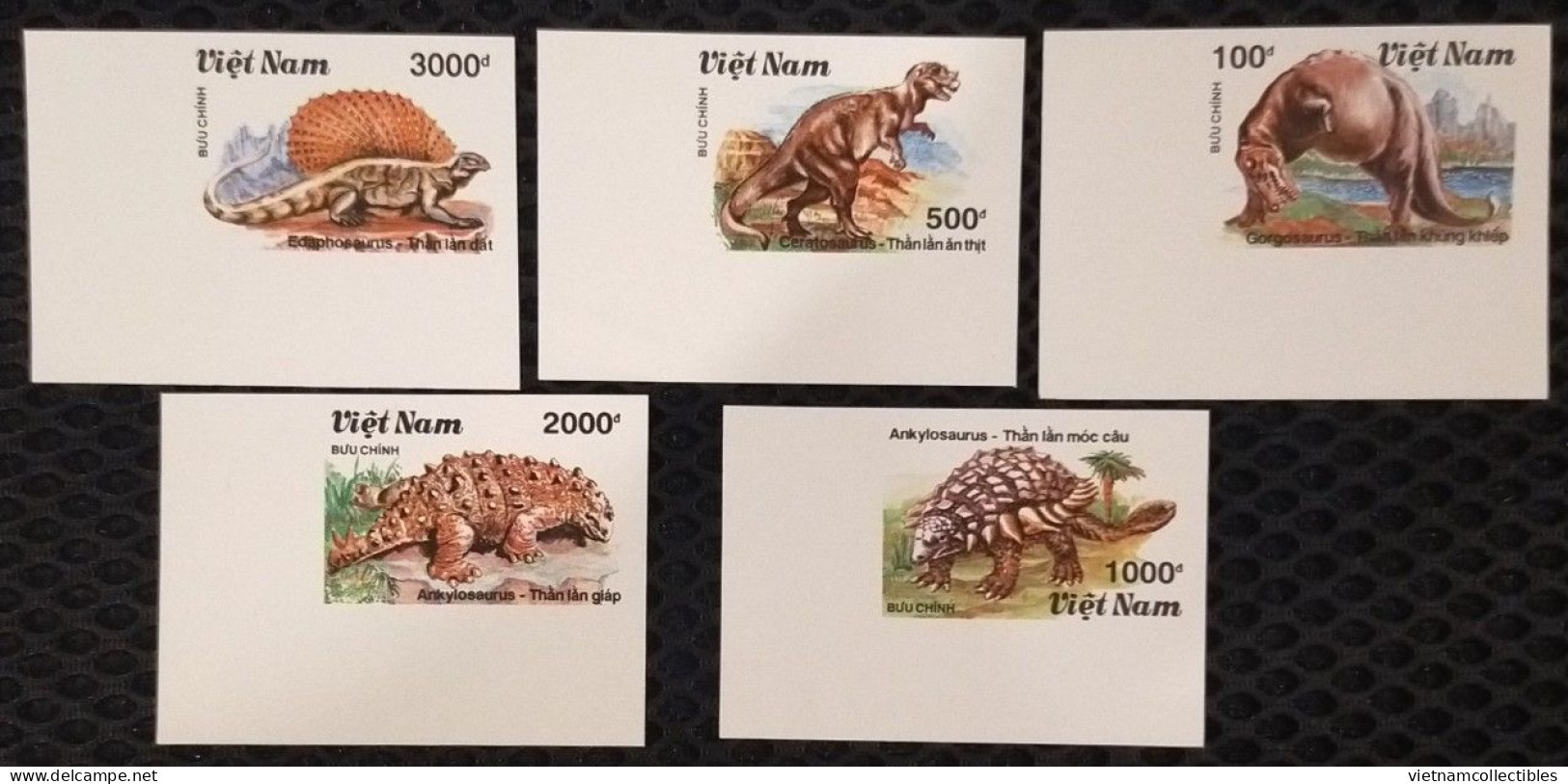 Vietnam Viet Nam MNH Imperf Stamps 1990 : Prehistoric Animals / Fauna / Dinosaur (Ms594) - Vietnam