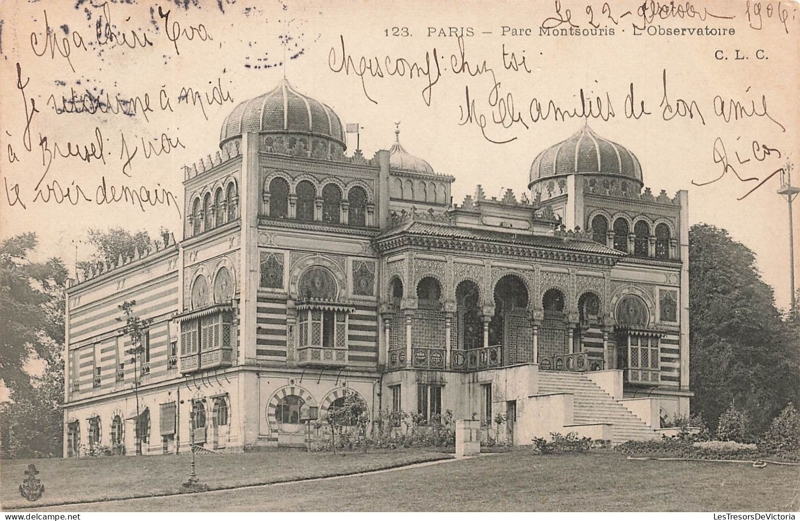 FRANCE - Paris - Vue Sur Le Parc Montsouris - L'observatoire - Vue Générale - Face à L'entrée - Carte Postale Ancienne - Parks, Gärten