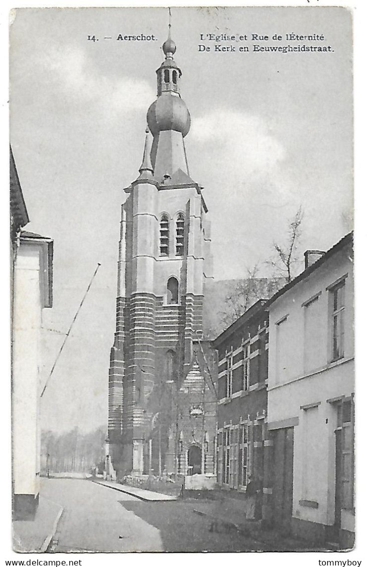 CPA Aerschot, De Kerk En Eeuwegheidstraat - Aarschot