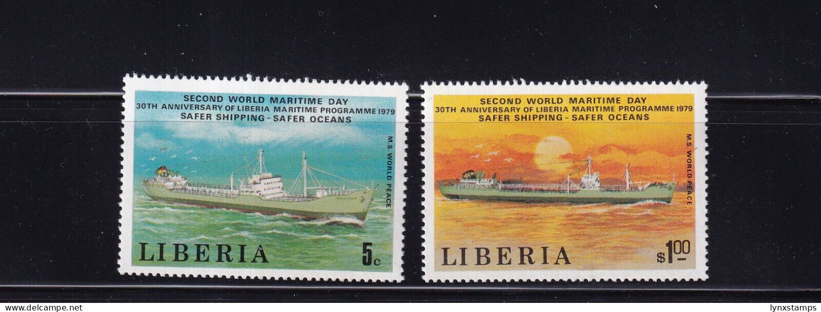 LI05 Libera 1979 2 World Maritime Day & 30 Anniv Of Liberia Maritime Programme - Liberia