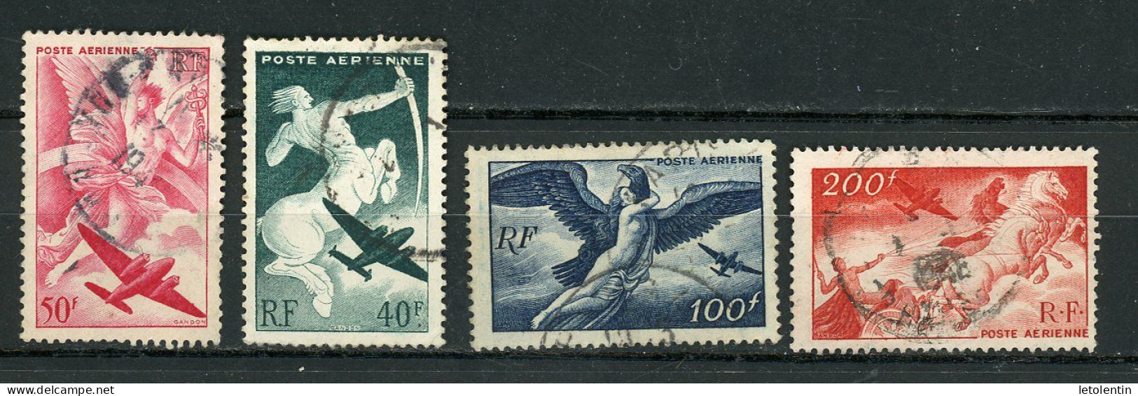 FRANCE -  MYTHOLOGIE - N° Yvert PA 16/19 Obli. - 1927-1959 Gebraucht