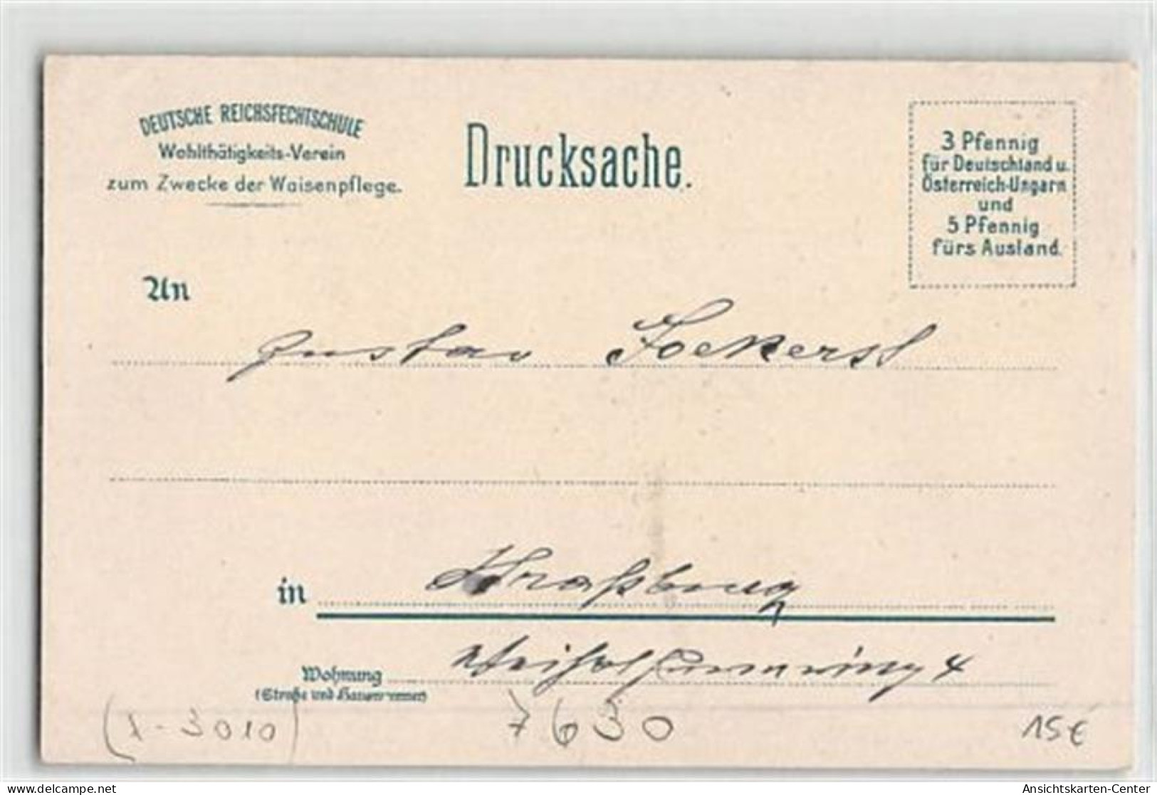 39109101 - Lahr, Lithographie. Reichswaisenhaus Beste Fechtvater Nadermann Des Vierten Reichswaisenhauses In Salzwedel. - Lahr