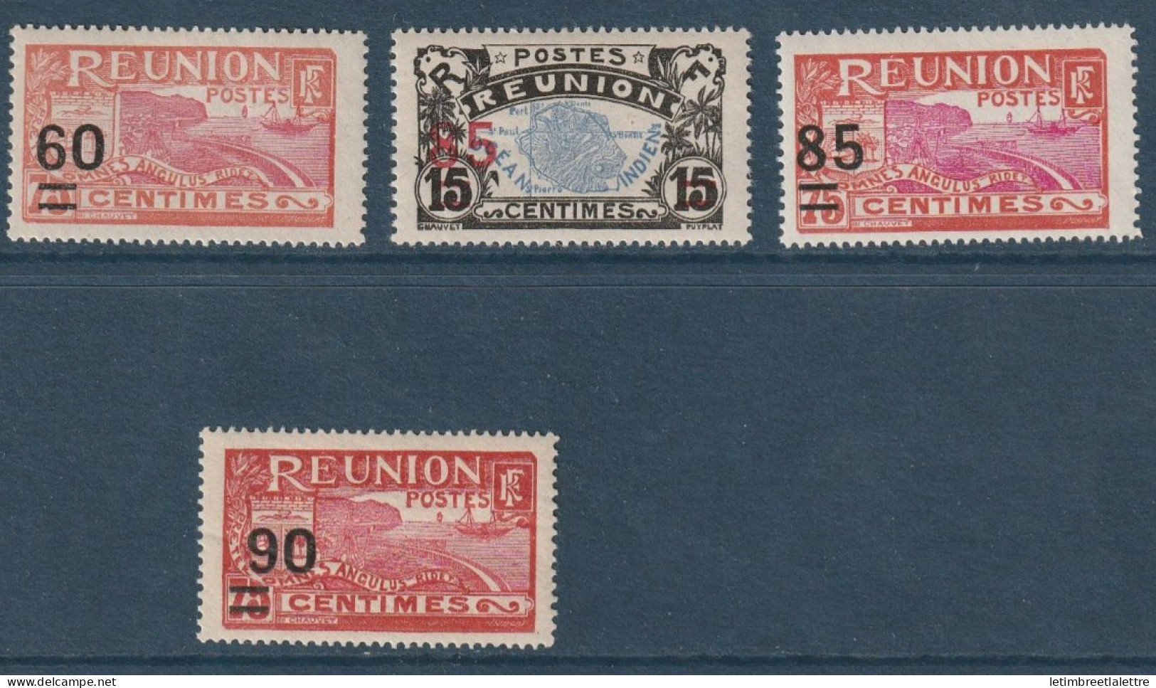 Réunion - YT N° 98 à 102 ** Manque N° 100 - Neuf Sans Charnière - 1922 1927 - Neufs