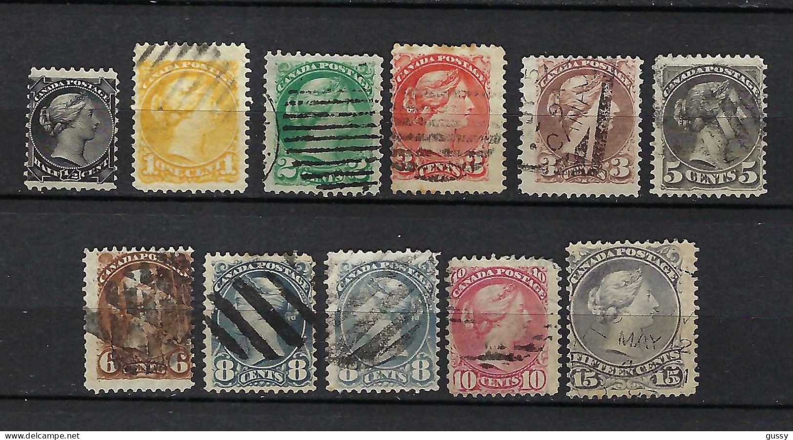 CANADA 1868-93: Lot D'obl. - Oblitérés