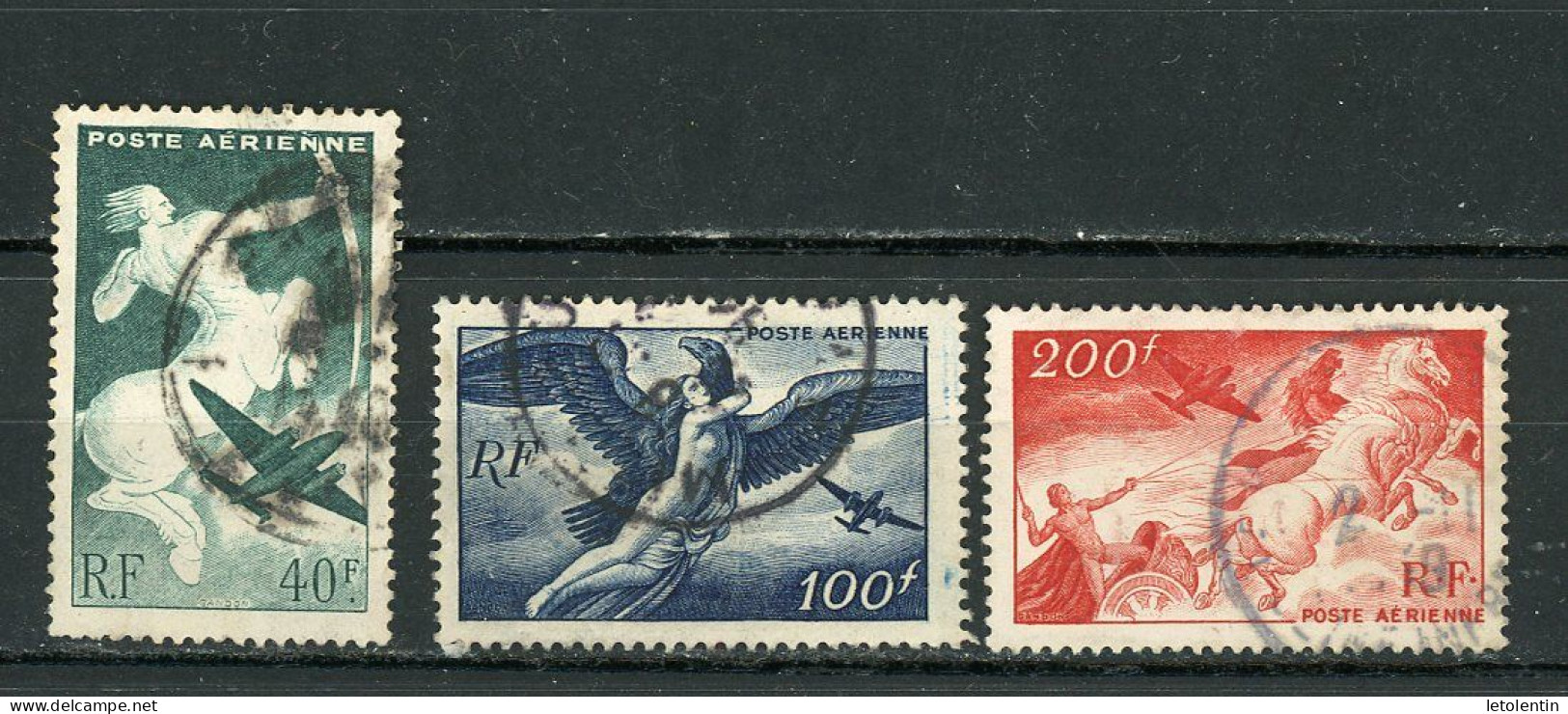 FRANCE -  MYTHOLOGIE - N° Yvert PA 16+18+19 Obli. - 1927-1959 Matasellados
