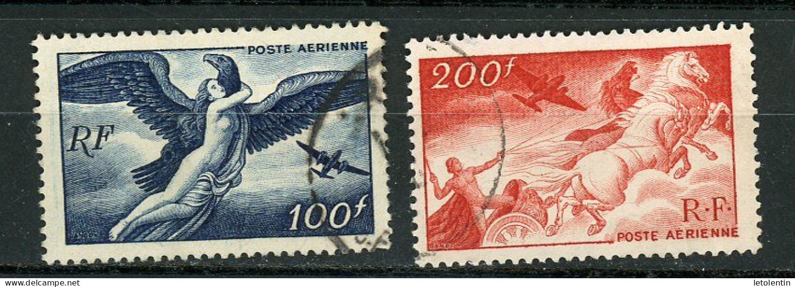 FRANCE -  MYTHOLOGIE - N° Yvert PA 18+19 Obli. - 1927-1959 Matasellados