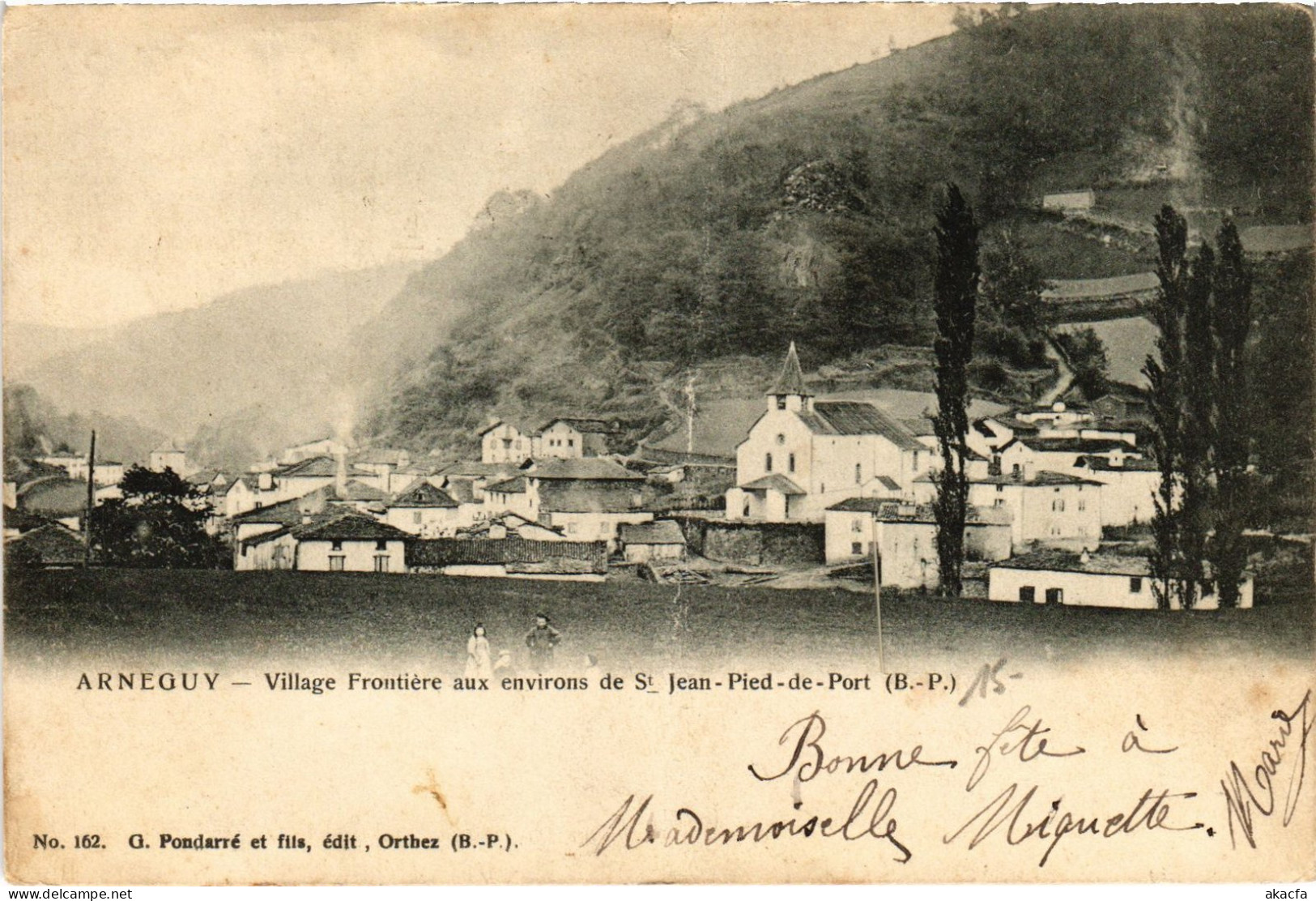 CPA Arneguy Village Frontiere (1390132) - Arnéguy