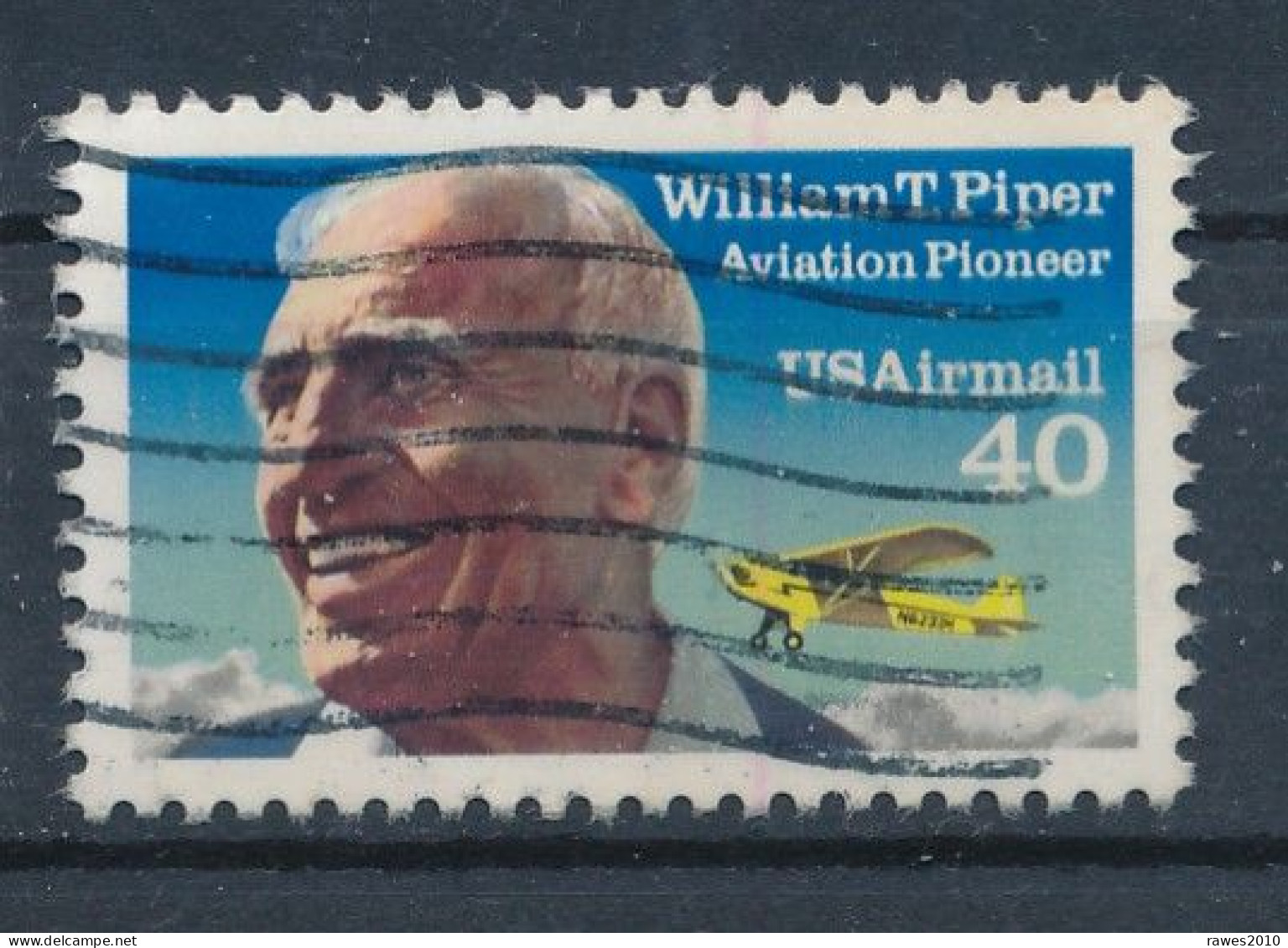 USA 1991 Mi. 2135 Gest. William T. Piper Flugzeug Konstrukteur - Used Stamps