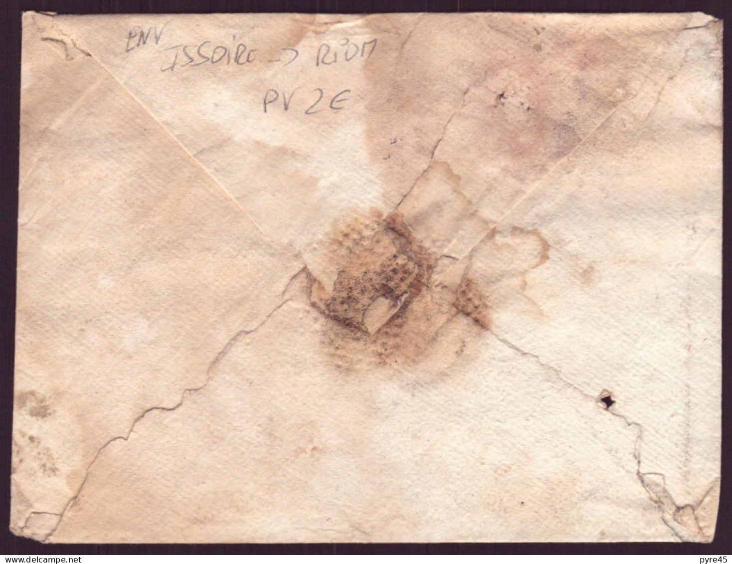 Enveloppe Manuscrite De Issoire Pour Riom - Manuskripte