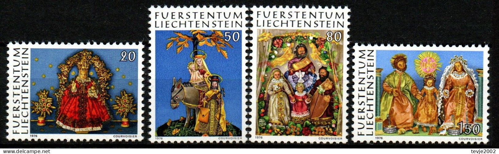 Liechtenstein 1976 - Mi.Nr. 662 - 665 - Postfrisch MNH - Weihnachten Christmas Noel - Unused Stamps