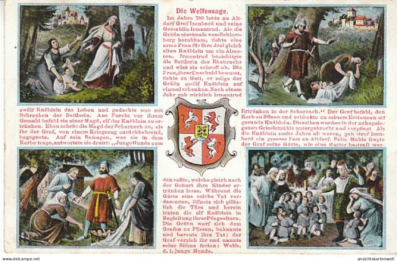 Die Welfensage In Bild Und Wort Gl1910 #C0342 - Contes, Fables & Légendes