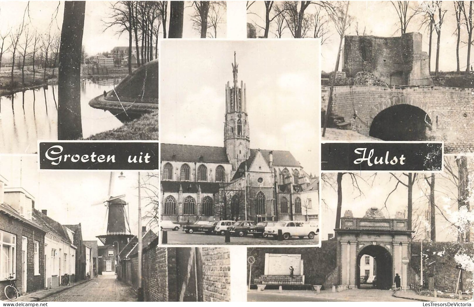 PAYS-BAS - Groeten Uit Hulst - Multi-vues De Différents Endroits à Hulst - Différents Monuments - Carte Postale Ancienne - Hulst