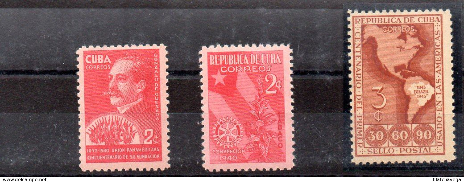 Cuba Series Nº Yvert 262 + 266 + 288 ** - Nuovi