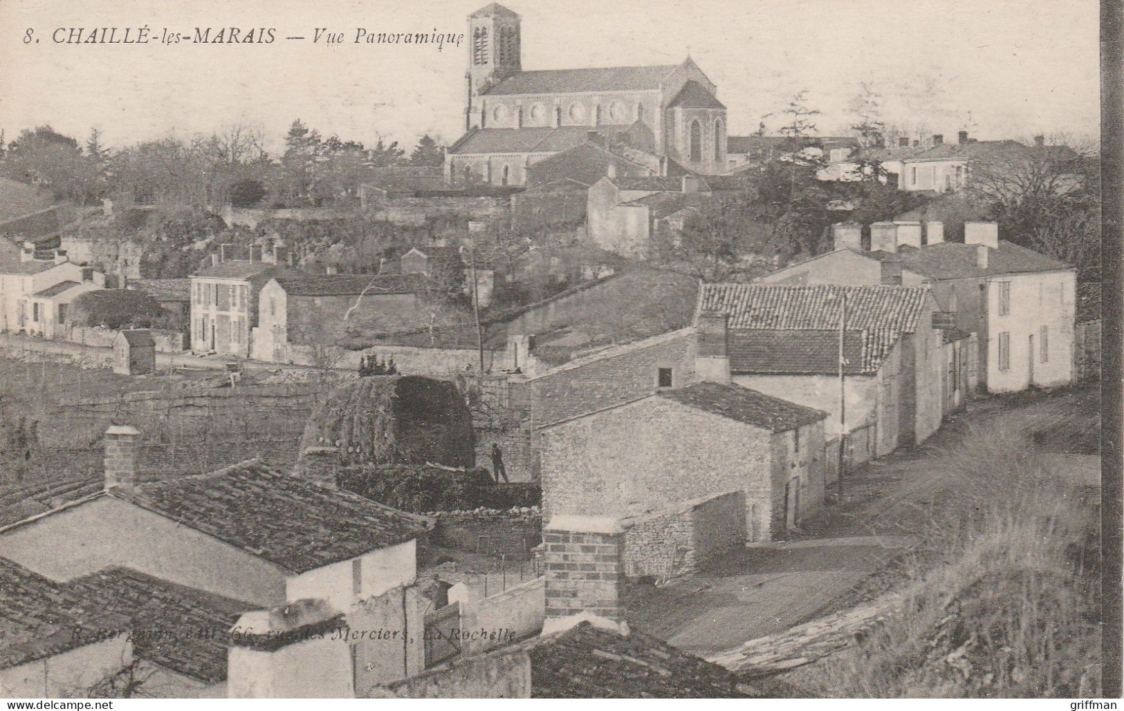 CHAILLE LES MARAIS VUE PANORAMIQUE L'EGLISE TBE - Chaille Les Marais