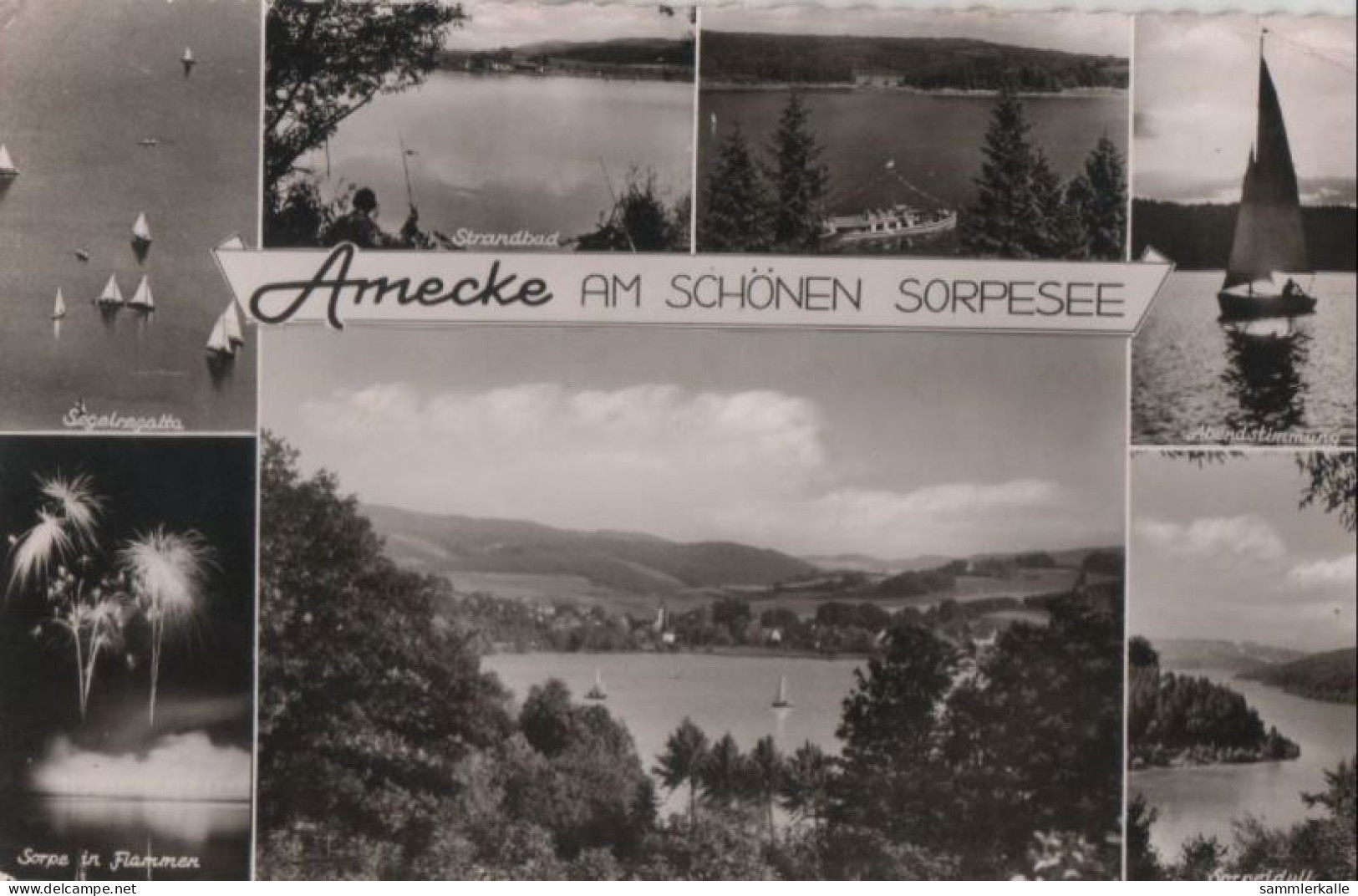 58579 - Sundern-Amecke - U.a. Schiff Auf Sorpesee - 1957 - Sundern