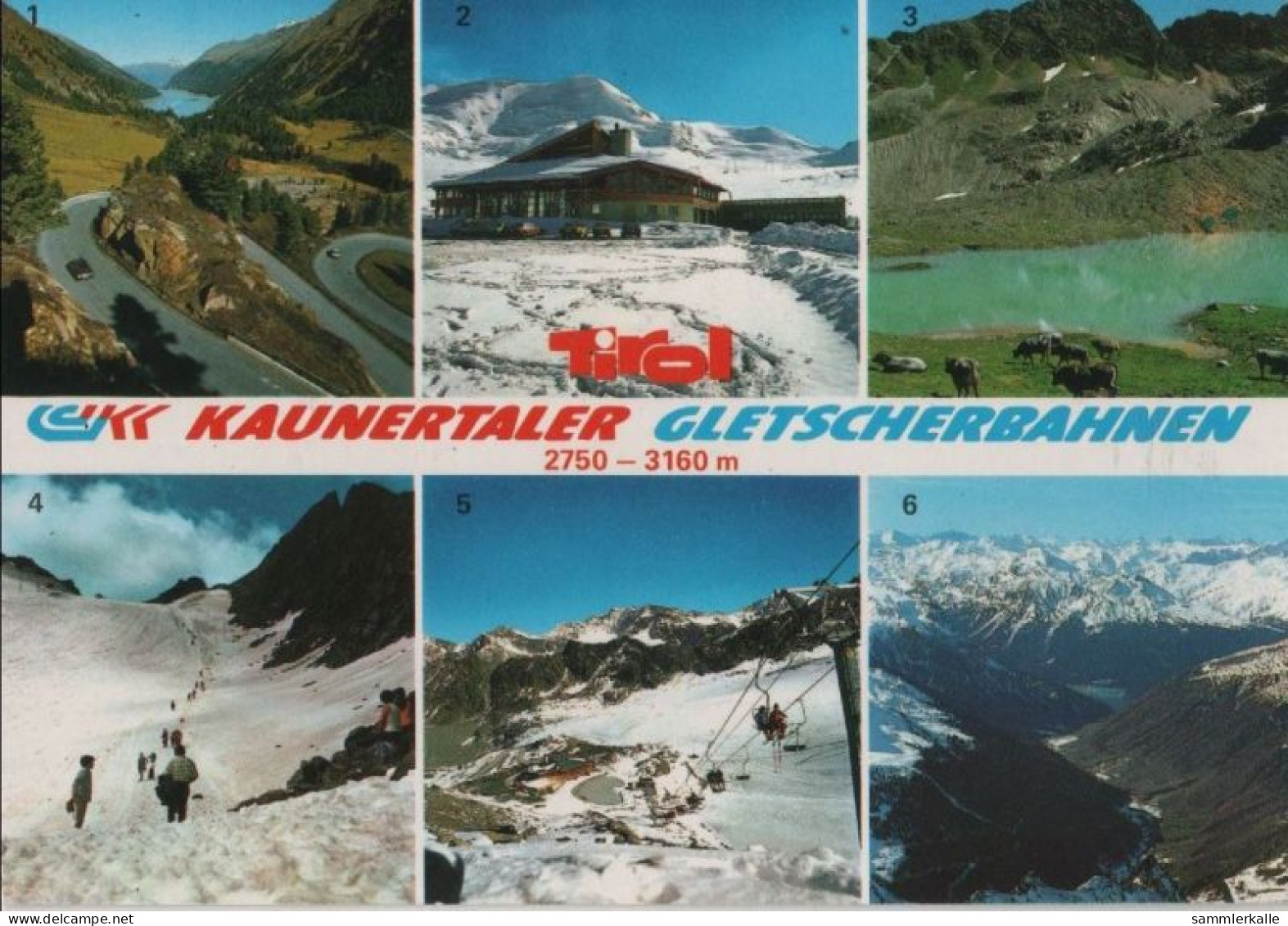 91228 - Österreich - Kaunertal - Kaunertaler Gletscherbahn - 1994 - Kaunertal