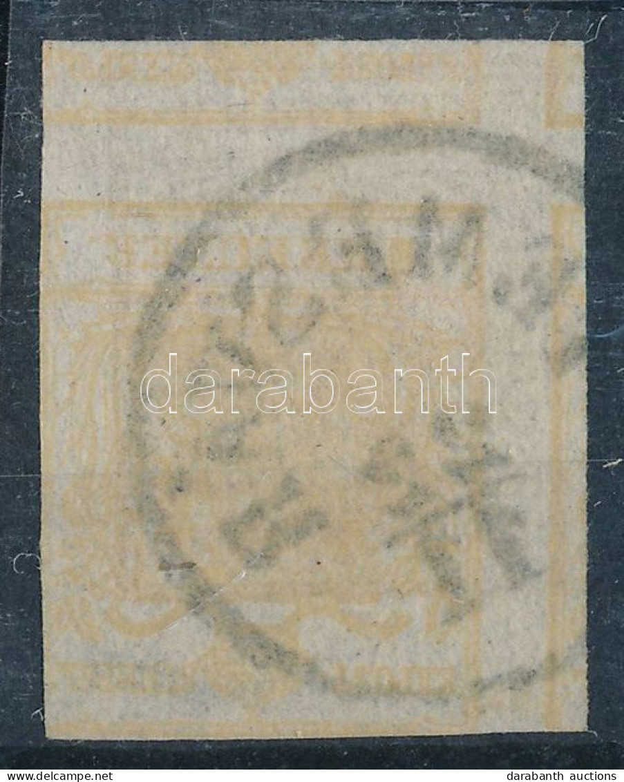 O 1850 1kr HP I/b 6 Mm Felső ívszéllel + Kétoldali Nyomat (55.000++) / 1kr HP I/b With 6 Mm Margin + Printed On Both Sid - Autres & Non Classés