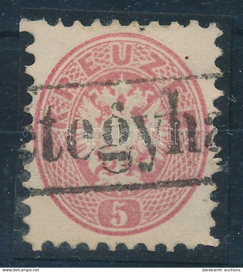 O 1864 5kr Eddig Nem Katalogizált "(Ké)tegyhá(za)" Vasúti Bélyegzéssel / 5kr With Railway Postmark, Not Listed In Catalo - Autres & Non Classés