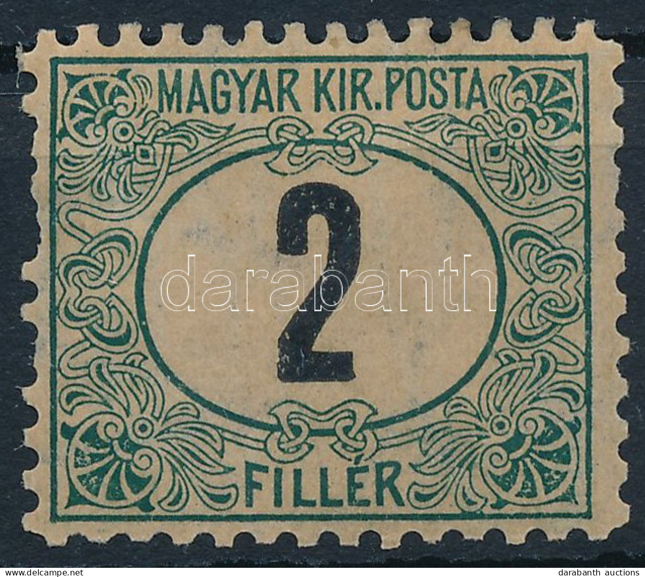 * 1903 Zöldportó (I.) 2f 11 1/2 Fogazással / Mi 2 B (rövid Fogak / Short Perfs.) - Andere & Zonder Classificatie