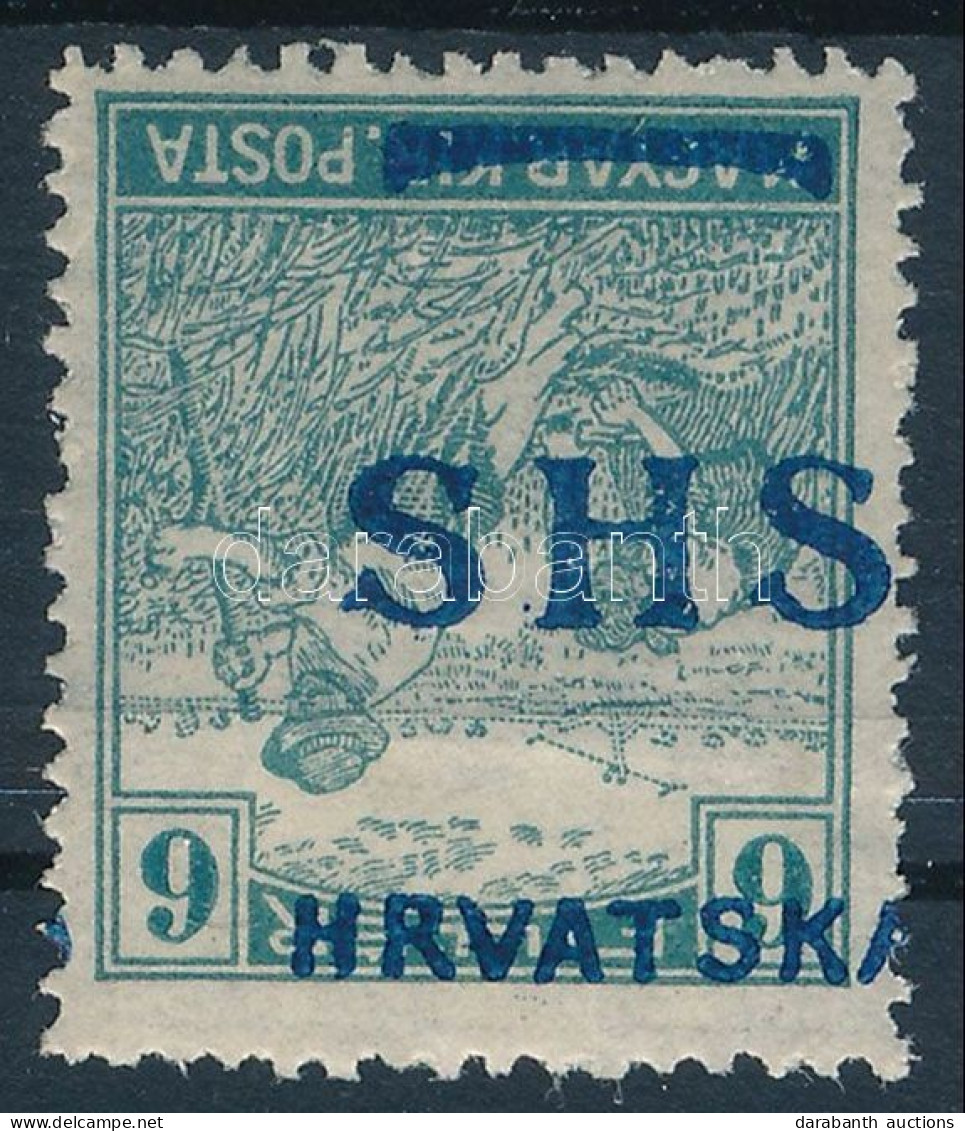 * SHS 1918 Arató 6f Fordított Felülnyomással / Mi 69 With Inverted Overprint. Signed: Bodor - Autres & Non Classés