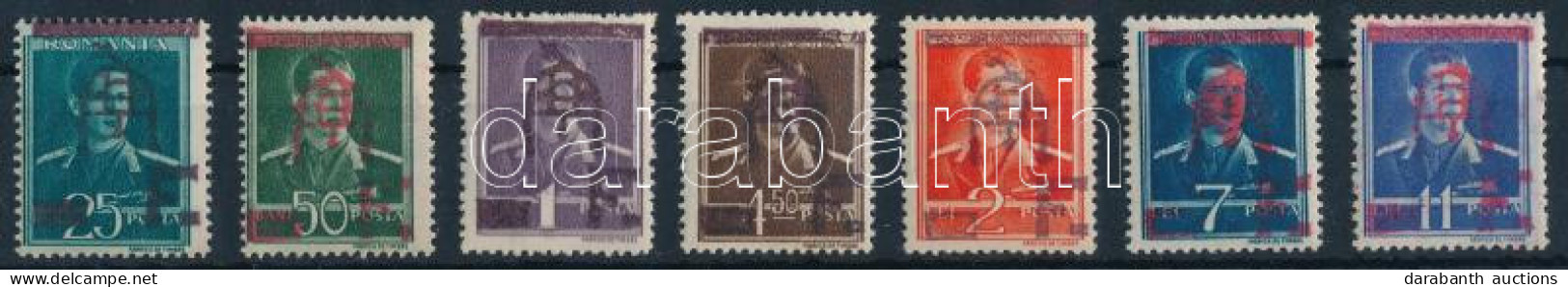 ** Erdélyi Magánkiadás 1944 7 Klf Bélyeg / Transylvanian Private Issue 1944 7 Different Stamps. Certificate: Bodor - Andere & Zonder Classificatie