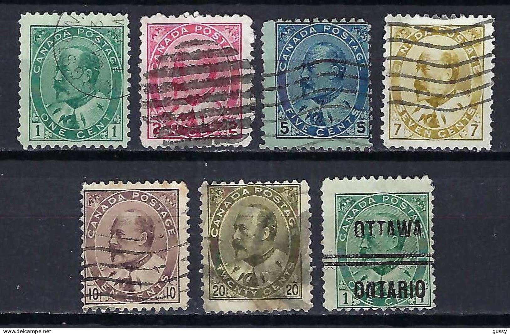 CANADA 1868-93: Lot D'obl., B Obl. - Used Stamps