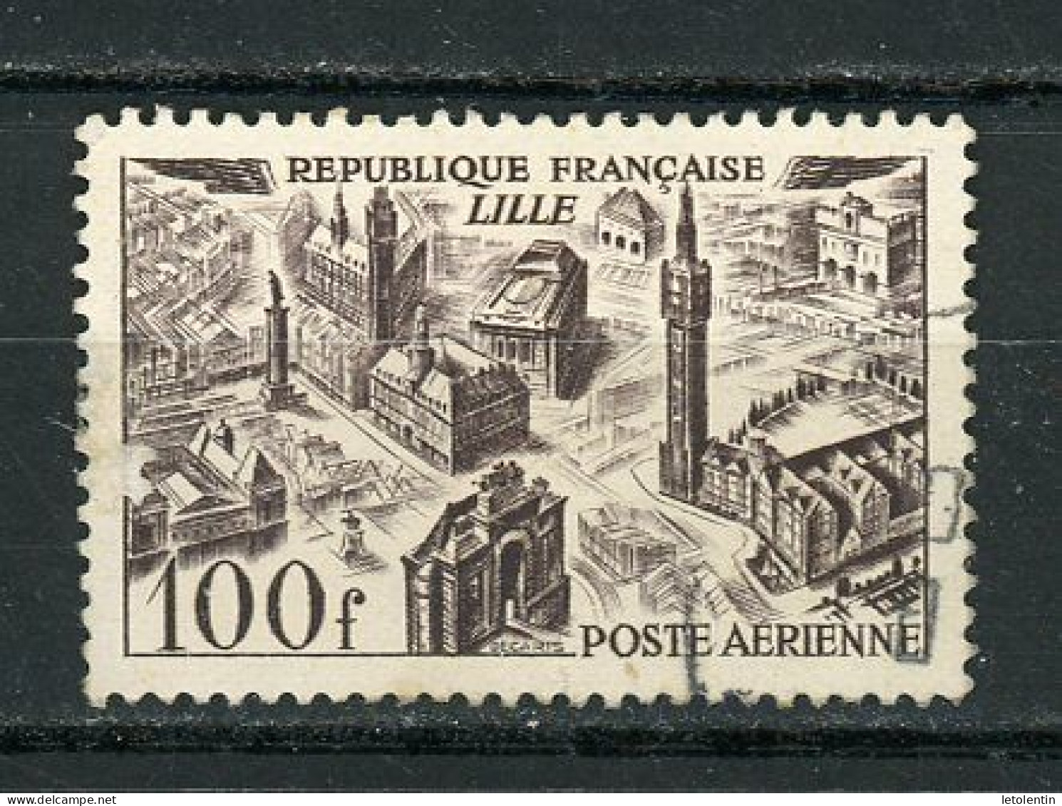 FRANCE -  POSTE AERIENNE - N° Yvert 24 Obli. - 1927-1959 Usati