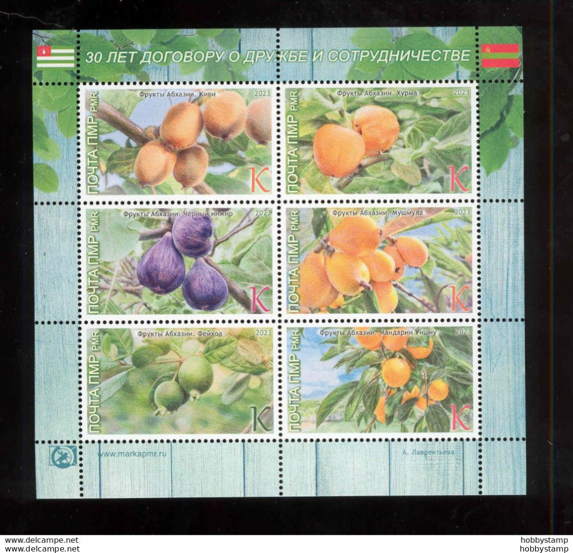 Label Transnistria 2023 Fruits Of Abkhazia Sheetlet**MNH - Fantasy Labels