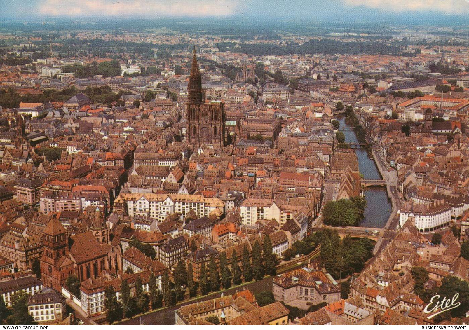 Straßburg Stadtpanorama Gl1973 #136.380 - Elsass