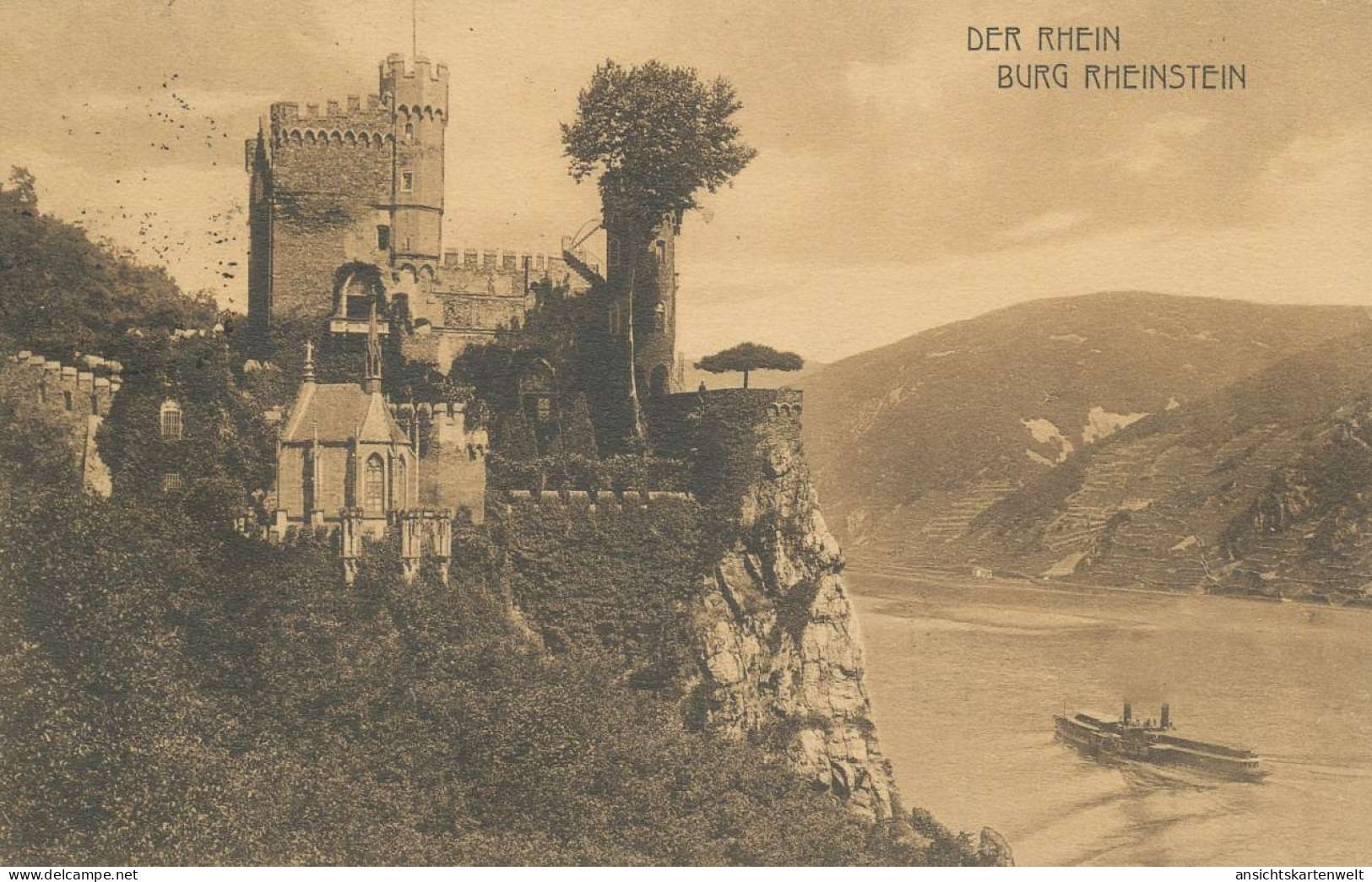 Burg Rheinstein Bei Bingen Gl1907 #136.245 - Châteaux