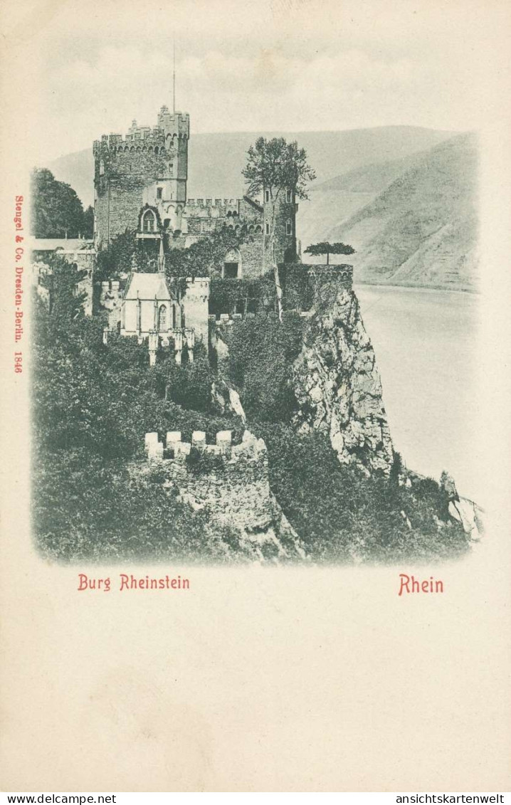 Burg Rheinstein Bei Bingen Ngl #136.250 - Châteaux