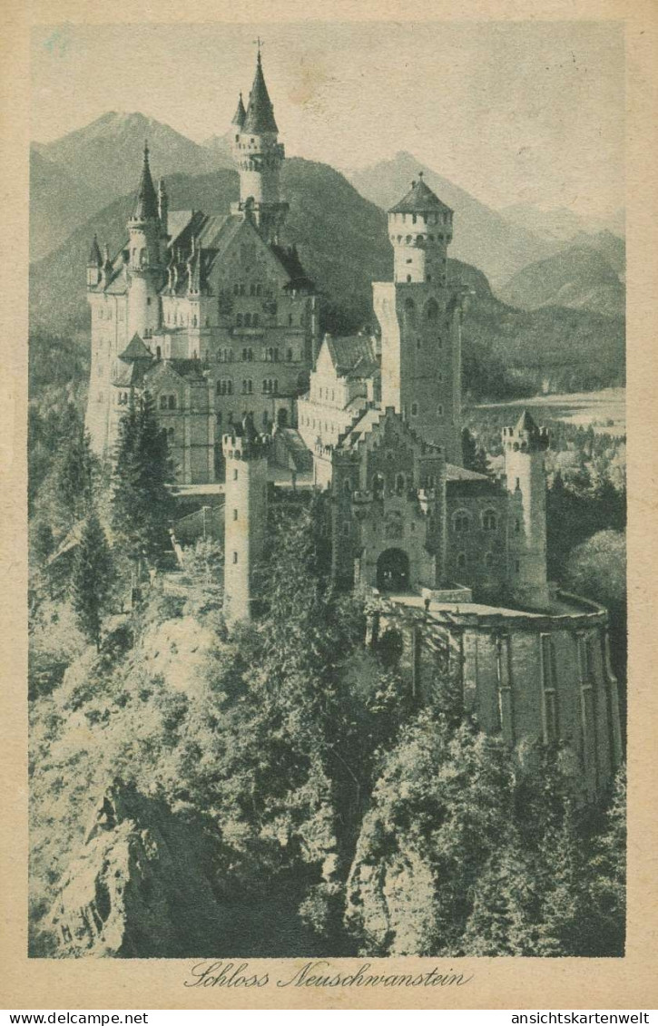 Schloss Neuschwanstein In Schwangau Gl1927 #136.188 - Châteaux