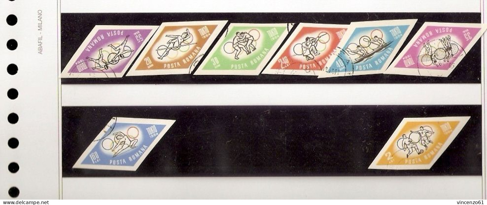 POSTA ROMANA ROMANIA  TOKIO 1964 OLIMPIC GAMES COMPLETE SERIE UNPERFORATED - Zomer 1964: Tokyo