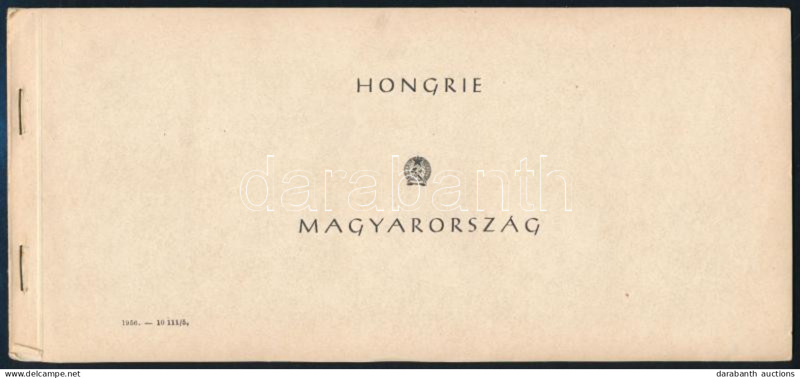 ** 1954 Repülőnap Bélyegfüzet (50f, 60f Hajtott Sarok) / Stamp Booklet (50f, 60f Folded Corner) - Sonstige & Ohne Zuordnung