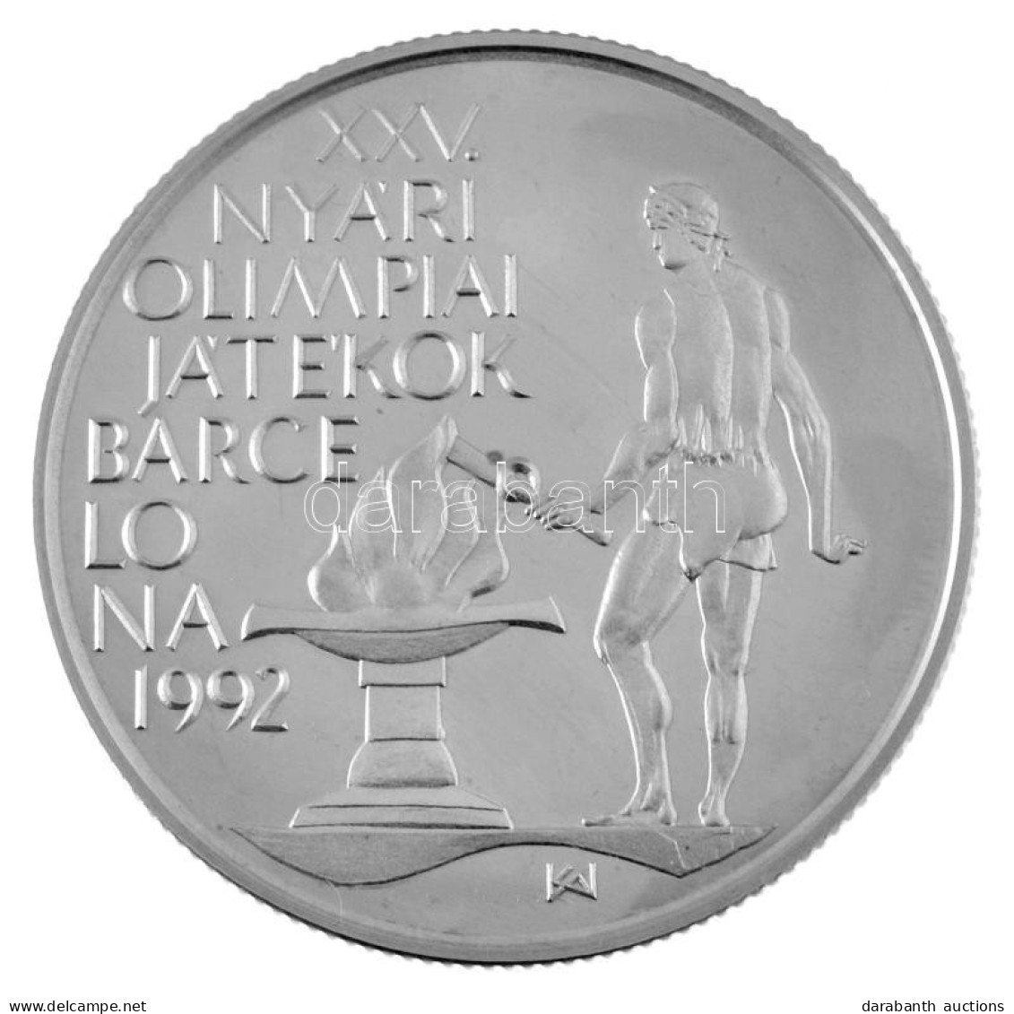 1989. 500Ft Ag "XXV. Nyári Olimpiai Játékok - Barcelona 1992" Jelzett Próbaveret Kapszulában. Csak 50 Darab Létezik Belő - Non Classés