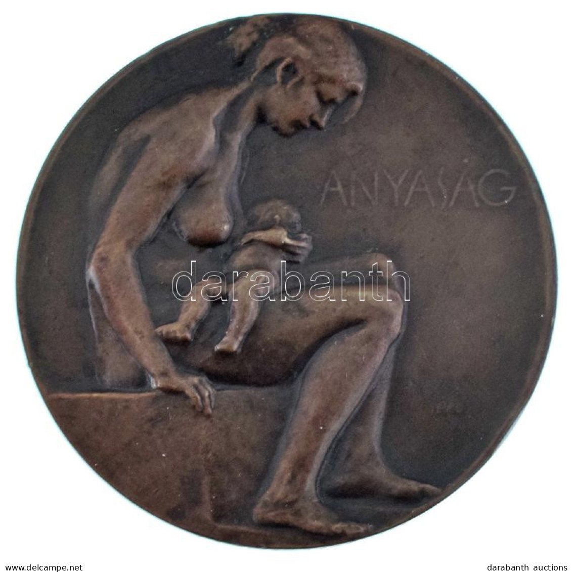 Telcs Ede (1872-1948) 1906. "Anyaság" Bronz Emlékérem, Az Éremkedvelők Egyesületének Tagsági érme, Peremén "ÉKE 1906", S - Unclassified