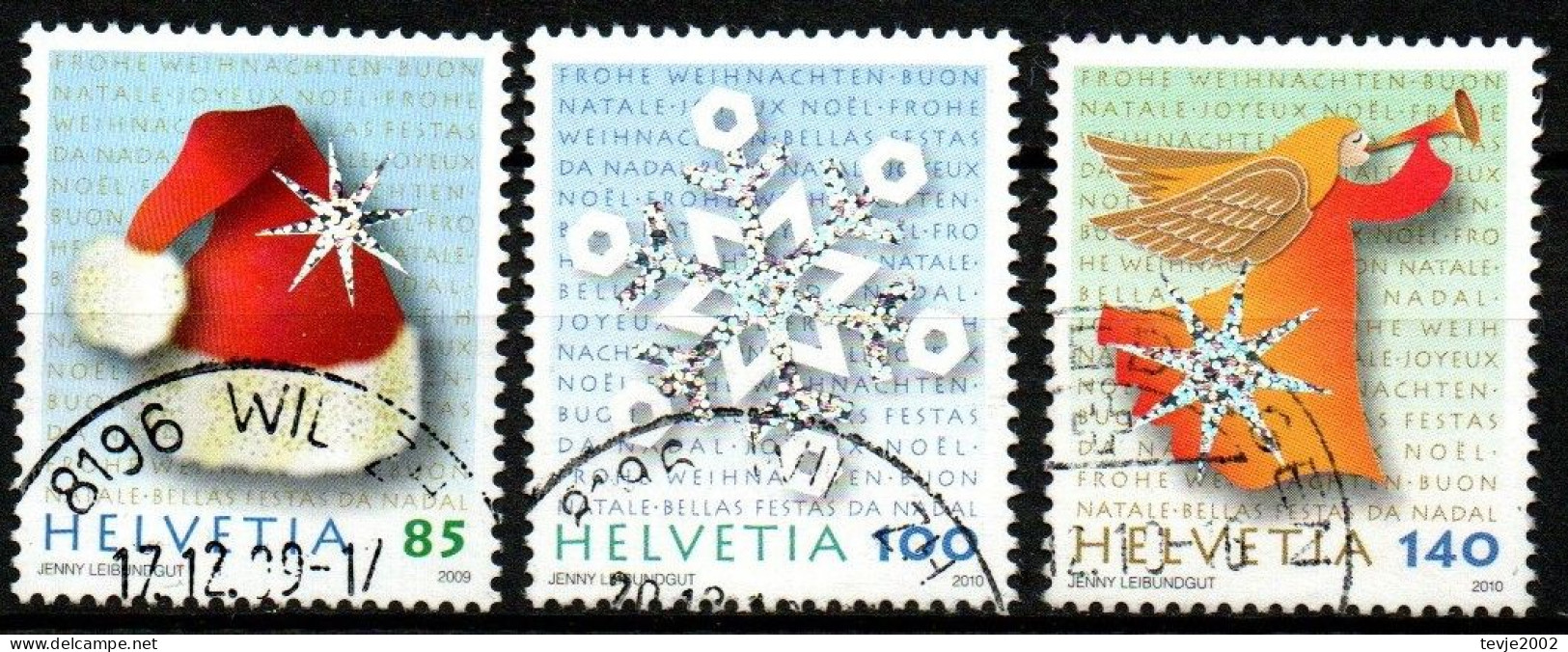 Schweiz 2009 - Mi.Nr. 2127 - 2129 - Gestempelt Used - Weihnachten Christmas Noel - Used Stamps