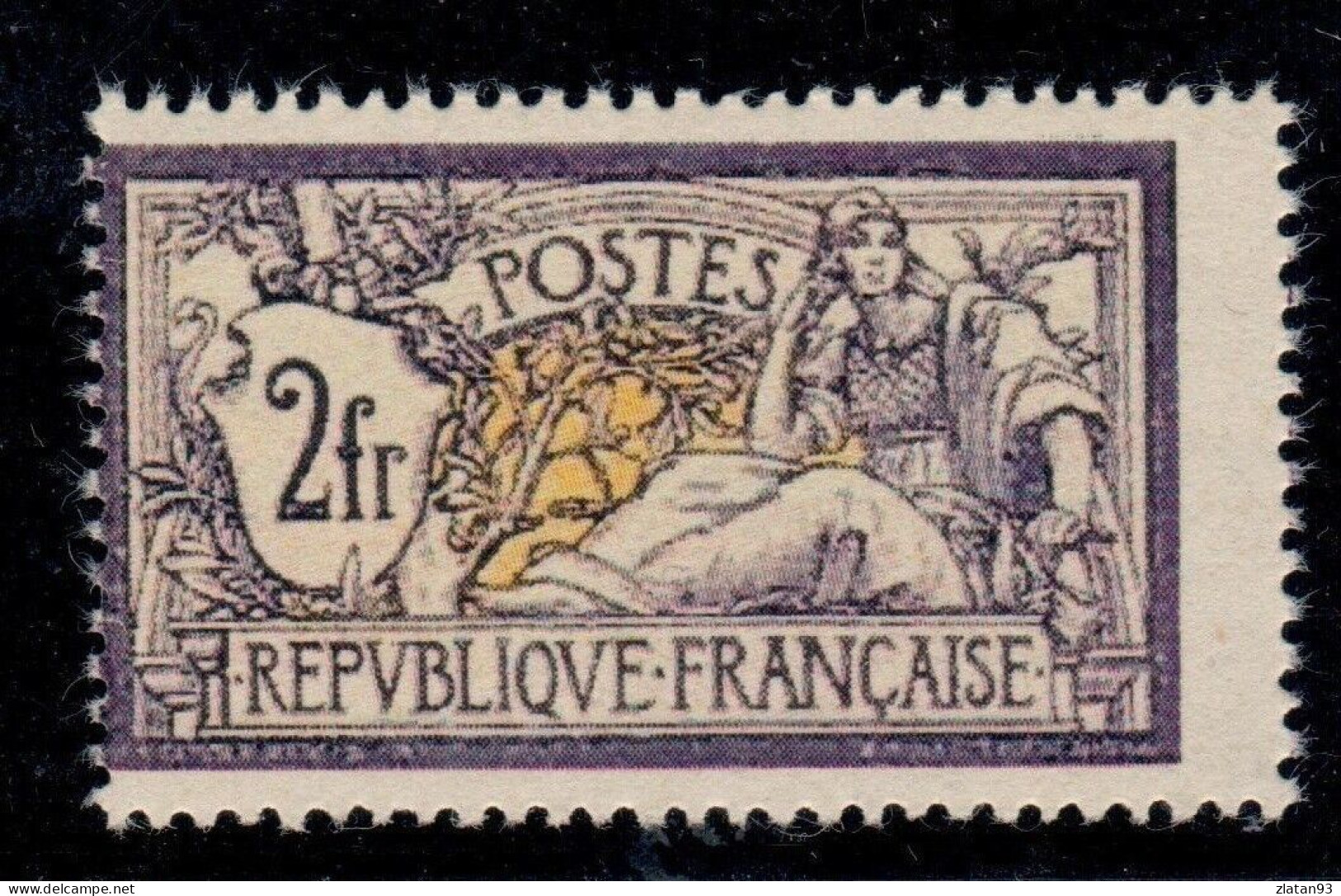 MERSON N°122 2F Violet & Jaune NEUF** (REPRODUCTION) - 1900-27 Merson