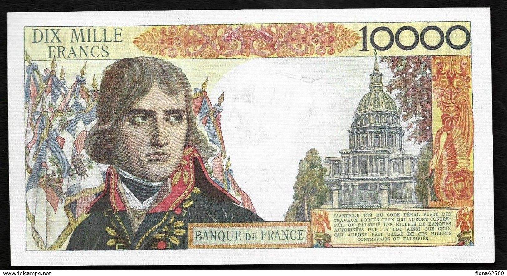 BILLET DE 100 NF SUR 10.000 FRANCS BONAPARTE . 30 . 10 . 1958 - 1955-1959 Aufdrucke Neue Francs