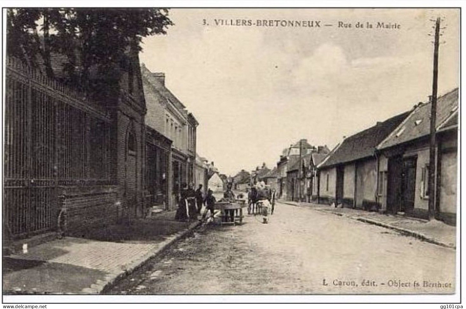80 Villers Bretonneux - Rue De La Mairie (animée) - Paiement Par MANGOPAY Uniquement - Villers Bretonneux