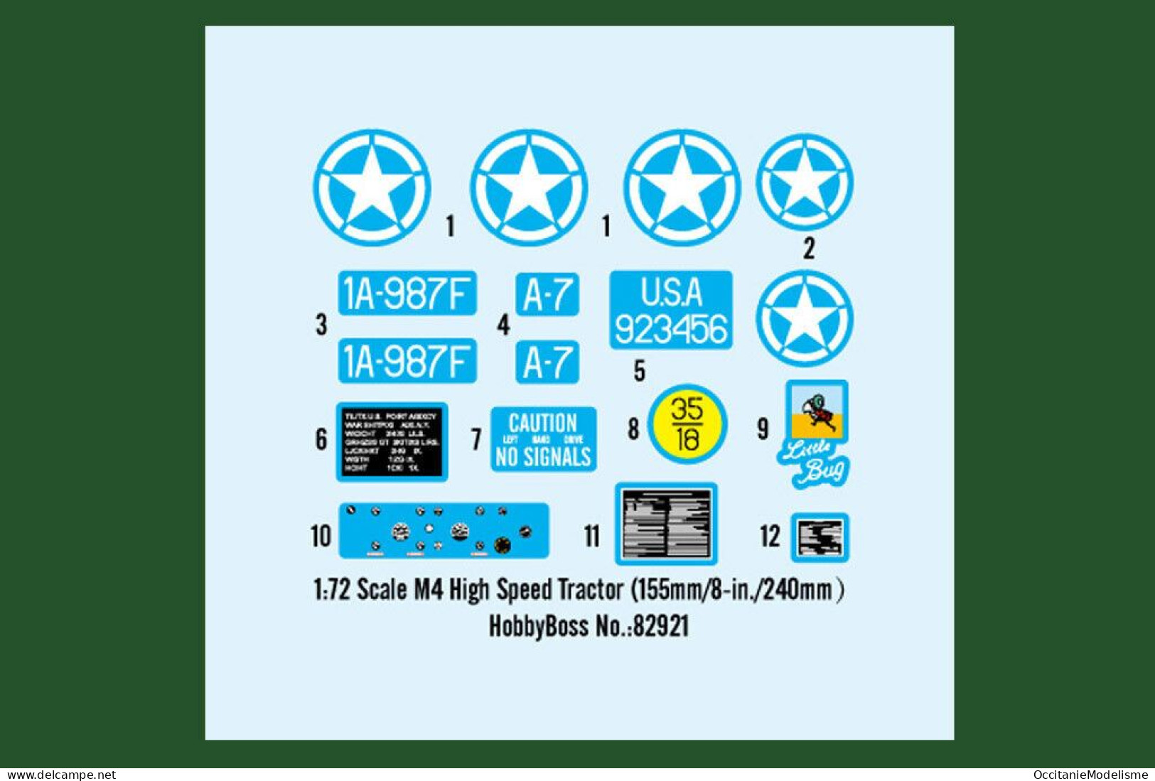 HobbyBoss - Char M4 High Speed Tractor (155mm/8-in./240mm) Maquette Kit Plastique Réf. 82921 Neuf NBO 1/72 - Véhicules Militaires