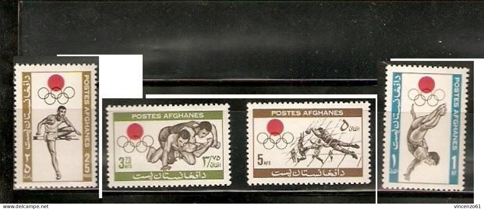 TOKYO OLIMPIC GAMES 1964 AFGHANES AFGHANISTAN - Estate 1964: Tokio