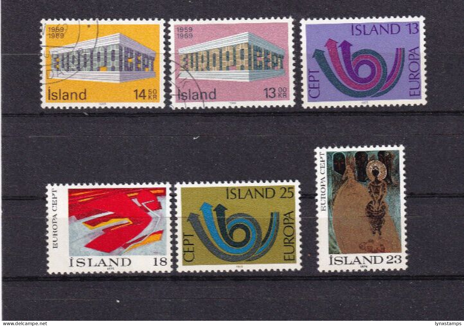 LI05 Iceland 1969-1975 Used Stamps Selection - Other & Unclassified