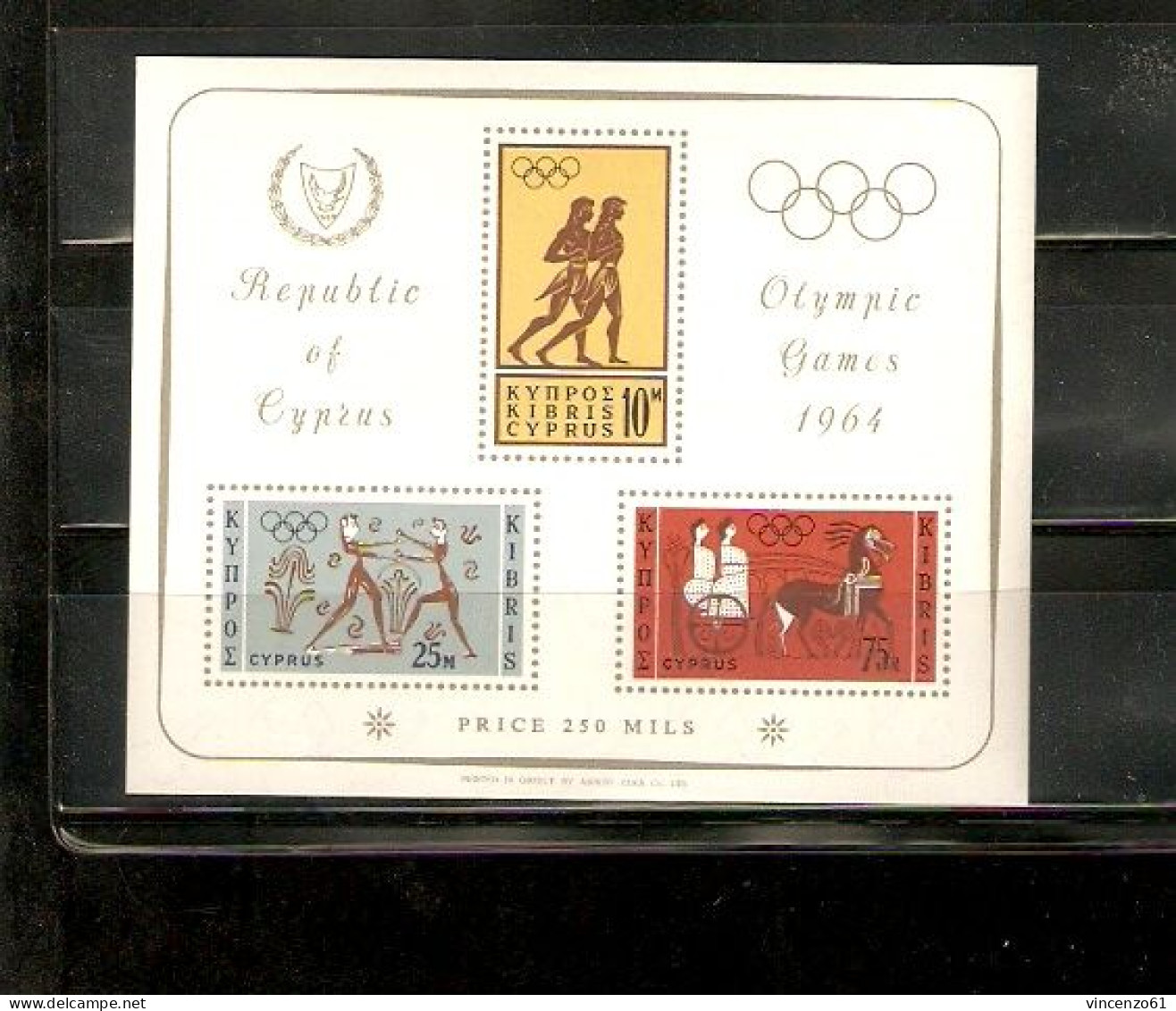 TOKYO OLIMPIC GAMES 1964 CYPRUS - Estate 1964: Tokio